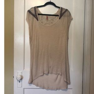 Drapey Free People Top with Beautiful Detailing